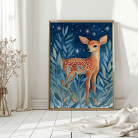 Fawn Among Starry Leaves