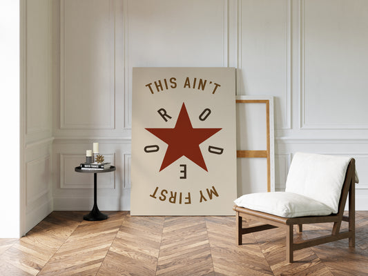 Rodeo Star Western Quote Print