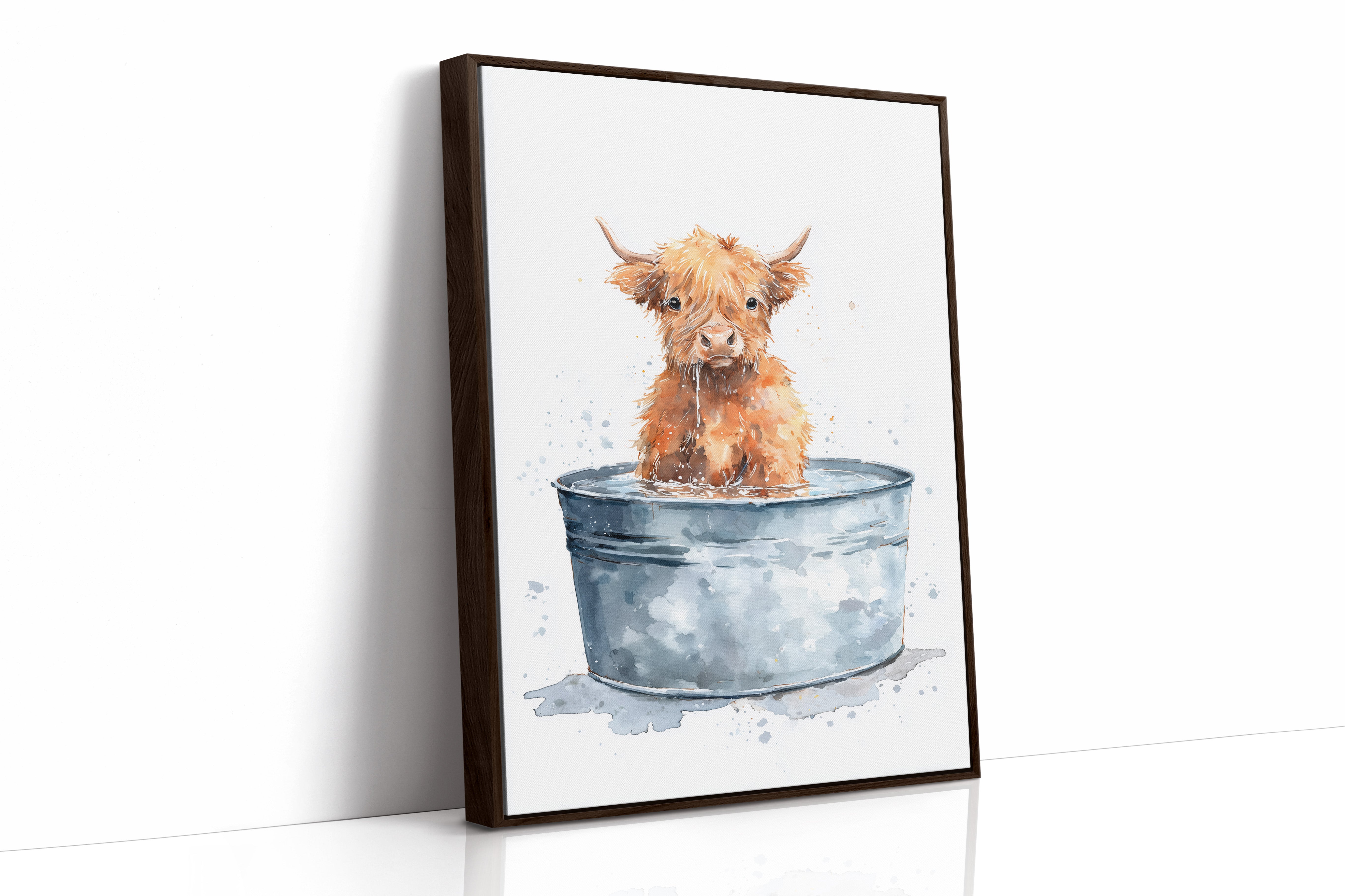 Little Highland in a Tin Bath