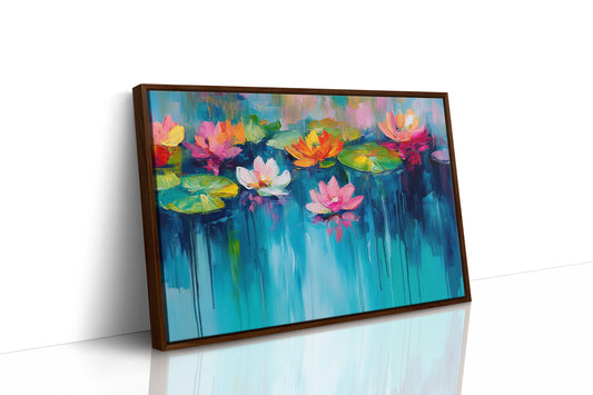 Lotus Flowers Paint Summer's Symphony