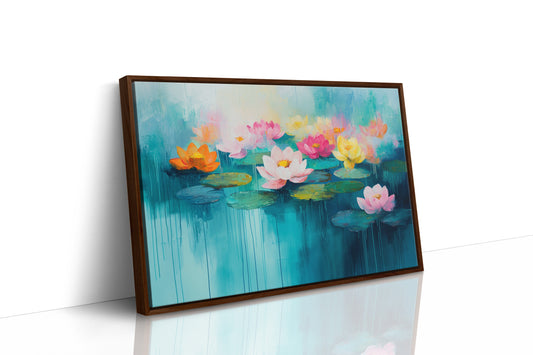 Lotus Dreams Float On Turquoise Waters