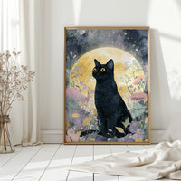 Starlit Vigil Among Blossoms