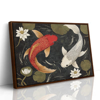 Koi Dance Among Midnight Lotuses