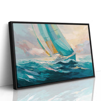 Sailing Through Dawn's Soft Glow