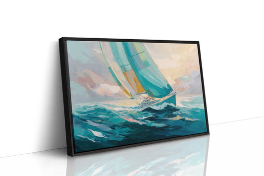 Sailing Through Dawn's Soft Glow