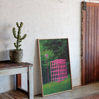 Pink Geometry Dreams In Green