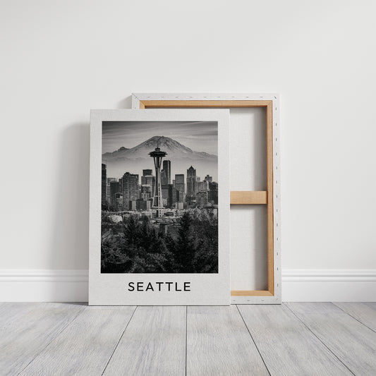 Space Needle, Mountain Backdrop