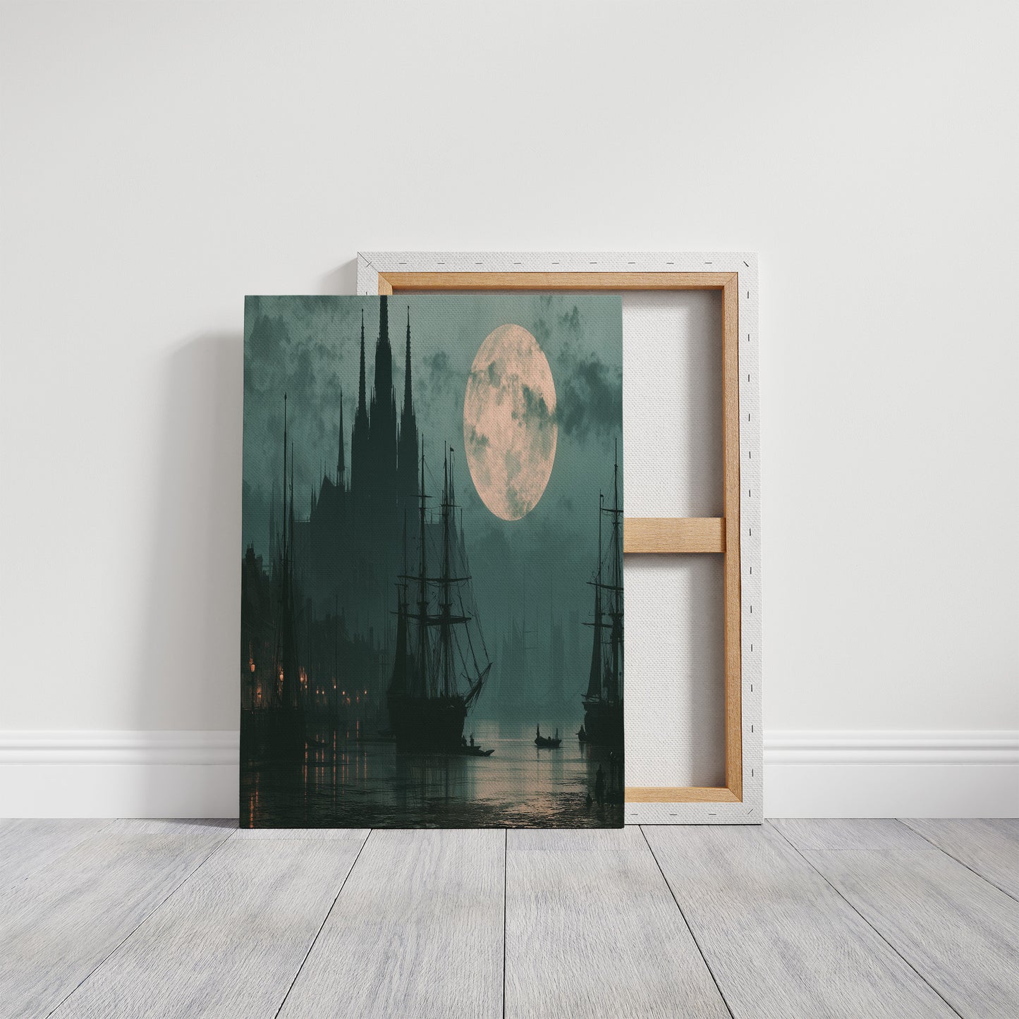 Moon Over the Old Harbor
