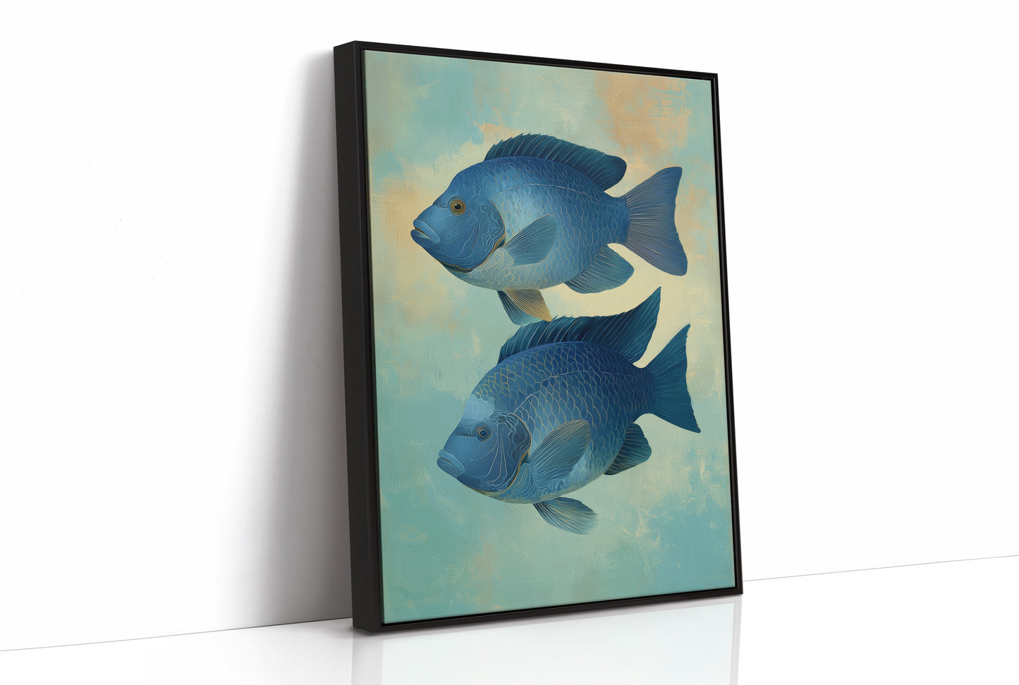 Sapphire Duet Glides Through Mist