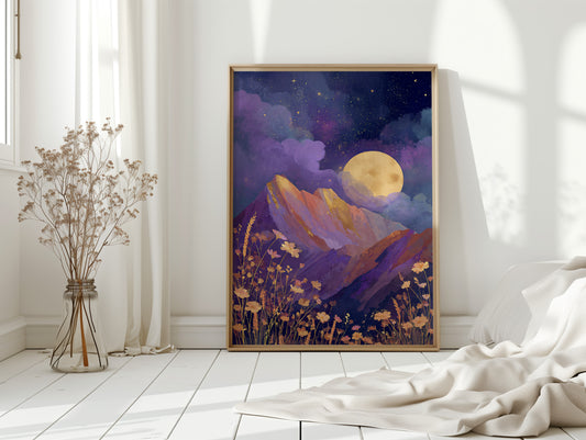 Moonlit Serenade of Wildflowers