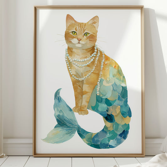 Emerald Tides and Feline Grace