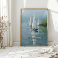 Sails Embrace the Morning Mist