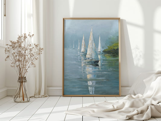 Sails Embrace the Morning Mist
