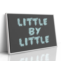 Little By Little Chalkboard Print