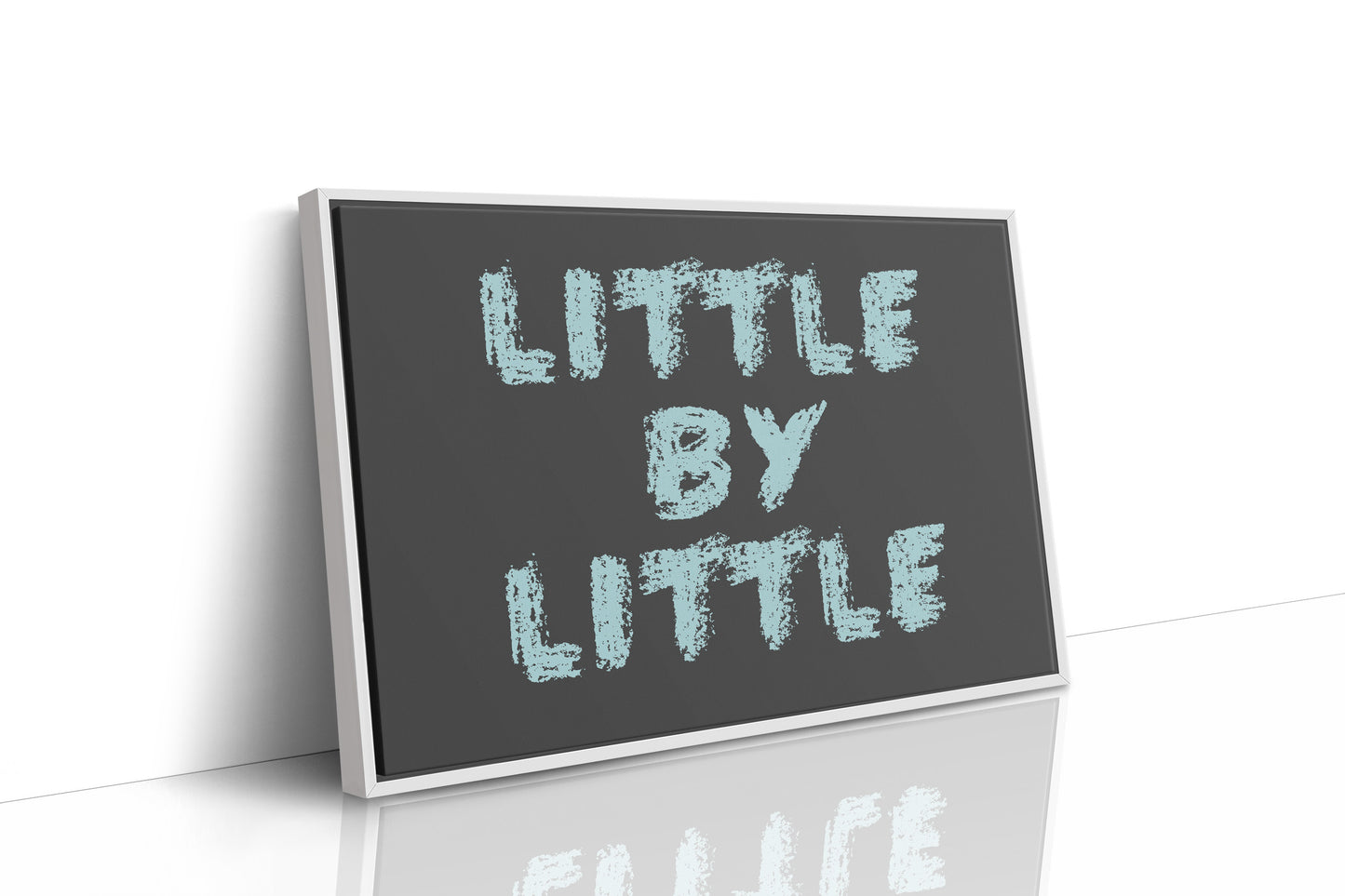 Little By Little Chalkboard Print