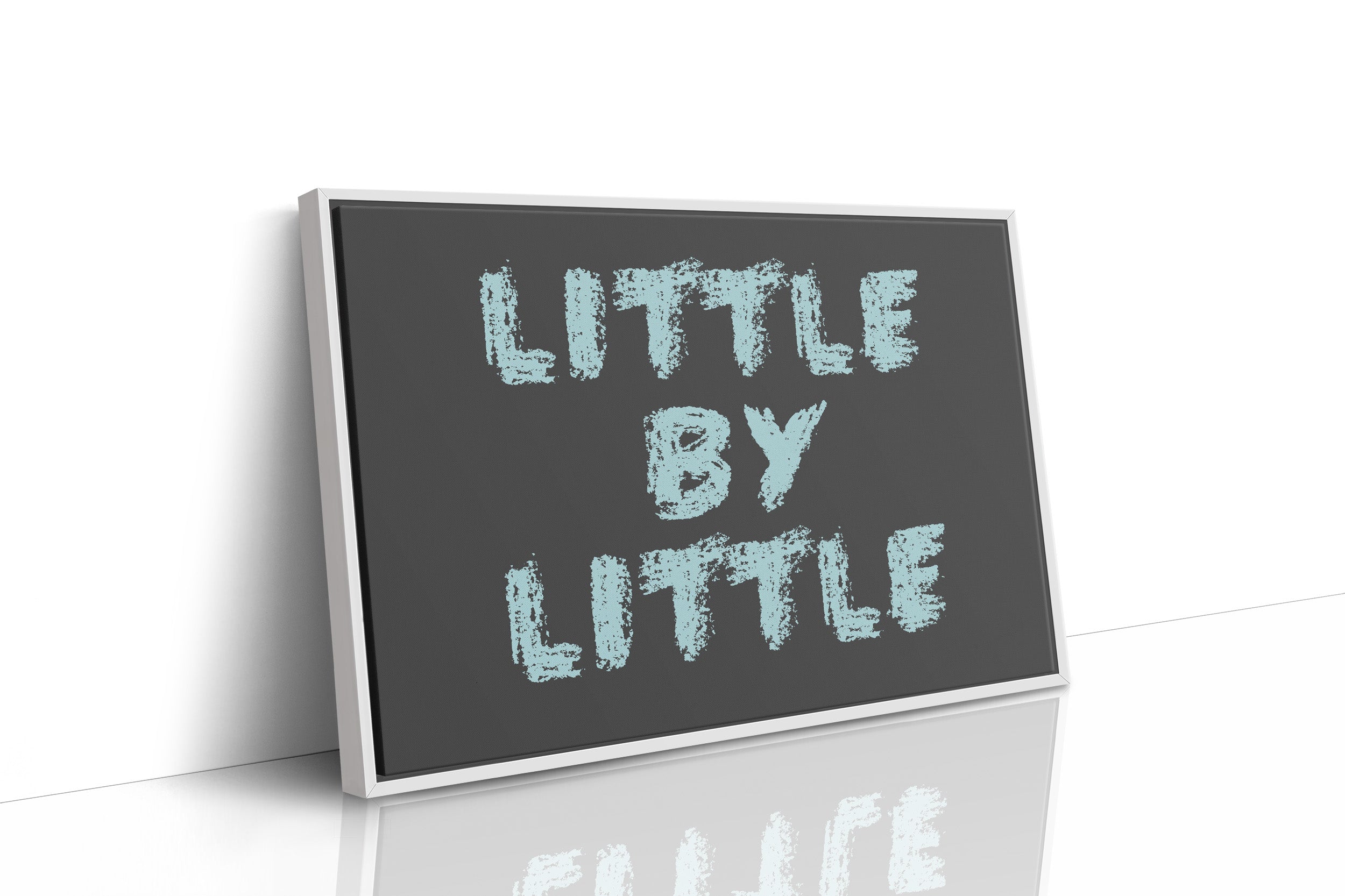 Little By Little Chalkboard Print