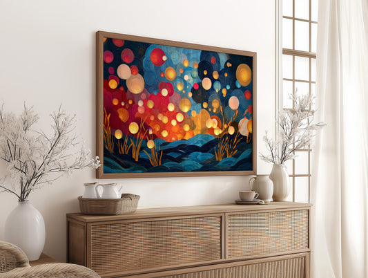 Fireflies Dance Above Midnight Waves