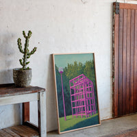 Pink Geometry Dreams In Forest