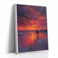 Sunset Walk Through Crimson Tides