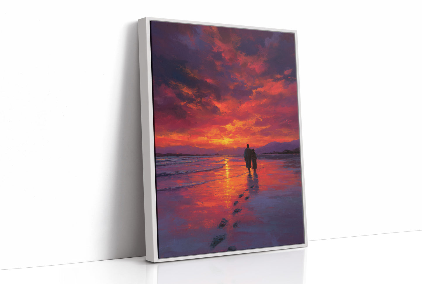 Sunset Walk Through Crimson Tides