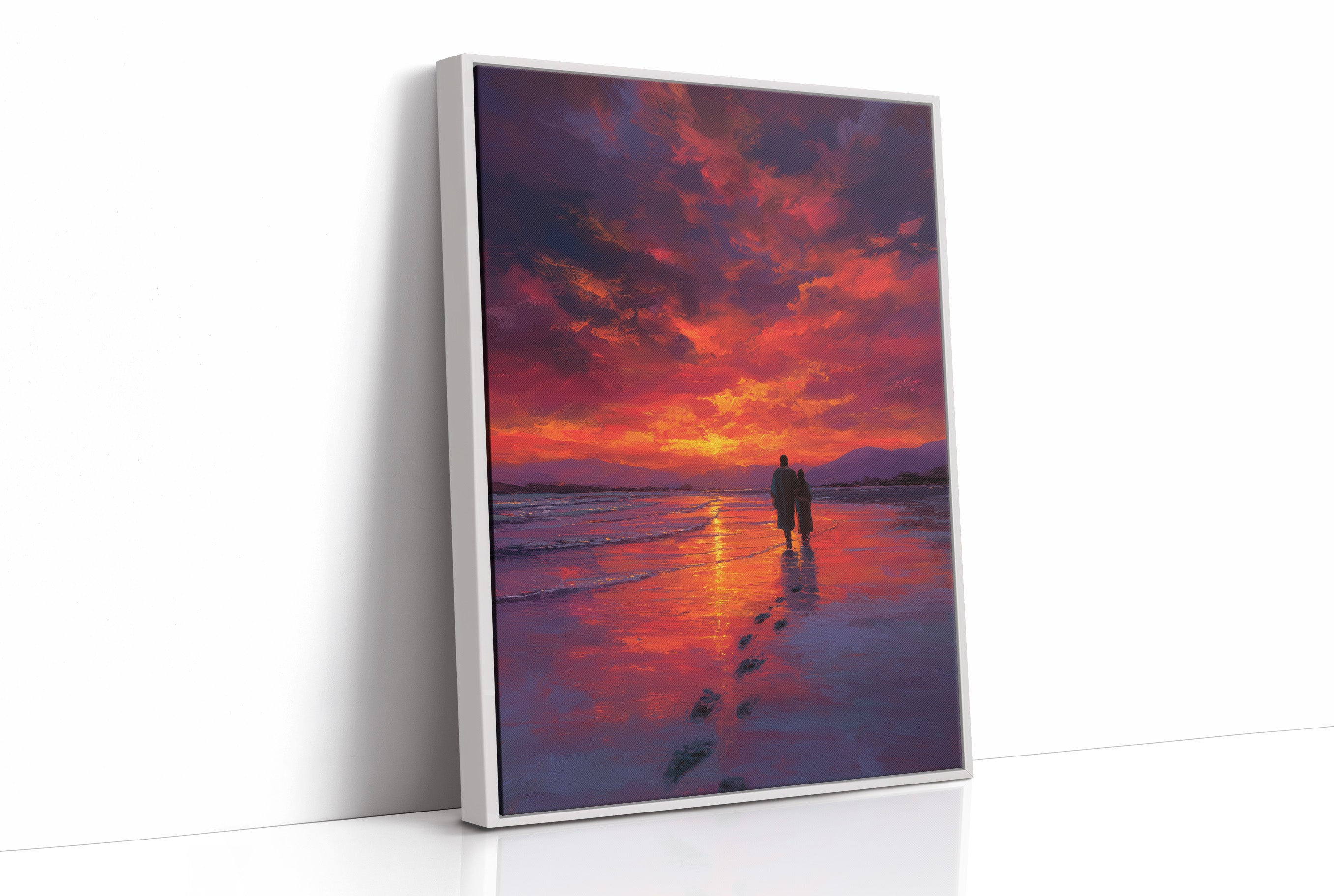 Sunset Walk Through Crimson Tides