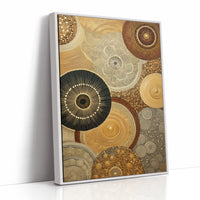 Celestial Circles Dance In Gold