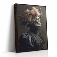 Blush Roses Crown Mortality's Frame