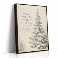 Winter Scripture On Wooden Table