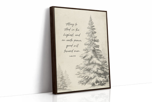 Winter Scripture On Wooden Table