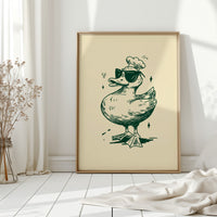The Chef Duck Struts Proudly