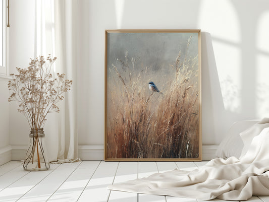 A Moment Among Golden Grasses