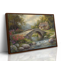 Summer Blooms By Stone Bridge Path