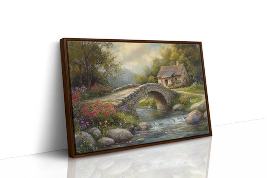 Summer Blooms By Stone Bridge Path