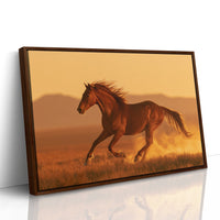 Chestnut Mustang at Golden Hour