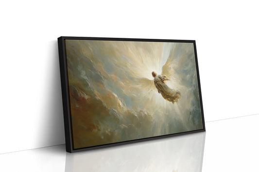 Celestial Ascension Through Radiant Light