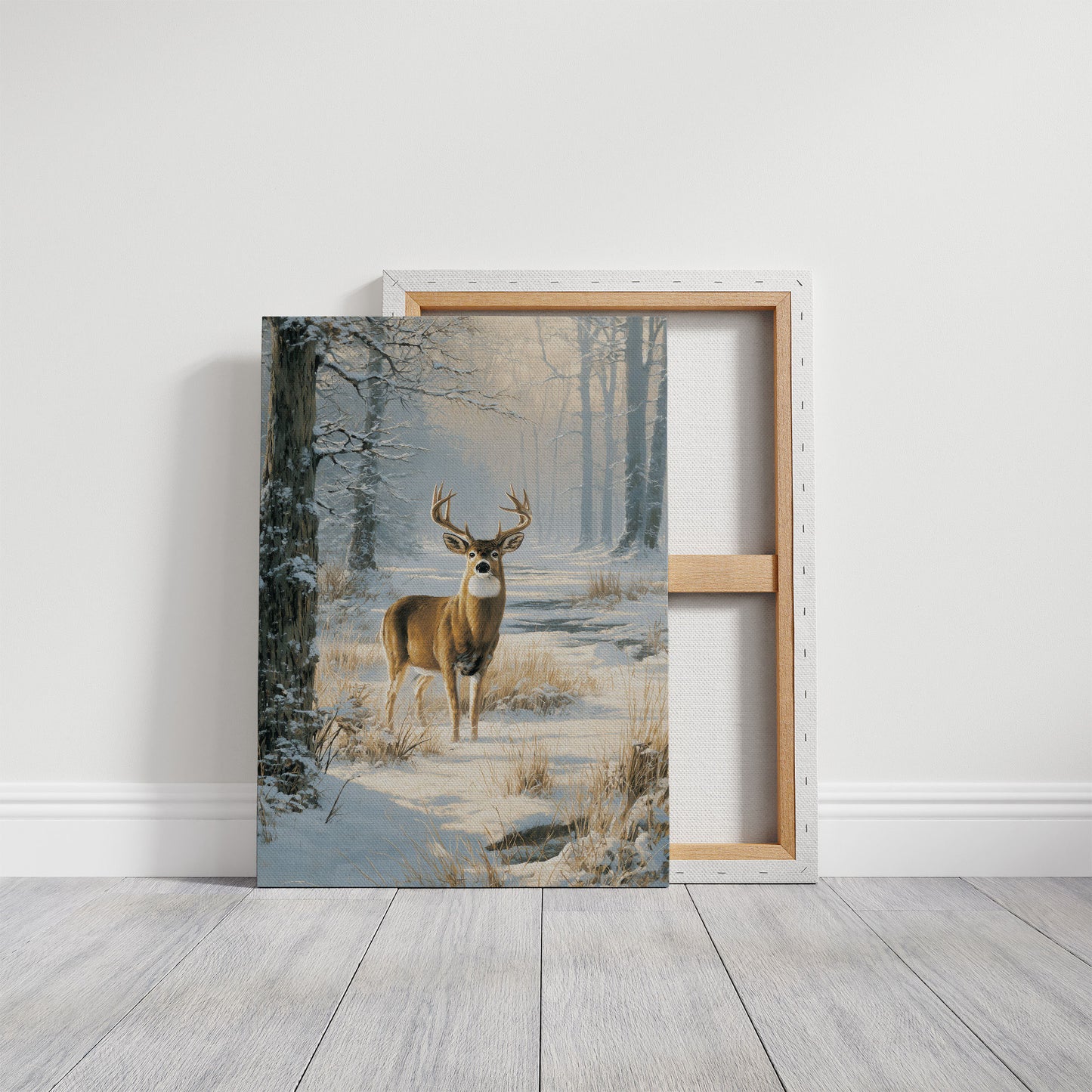 Winter Stag Meets Morning Light