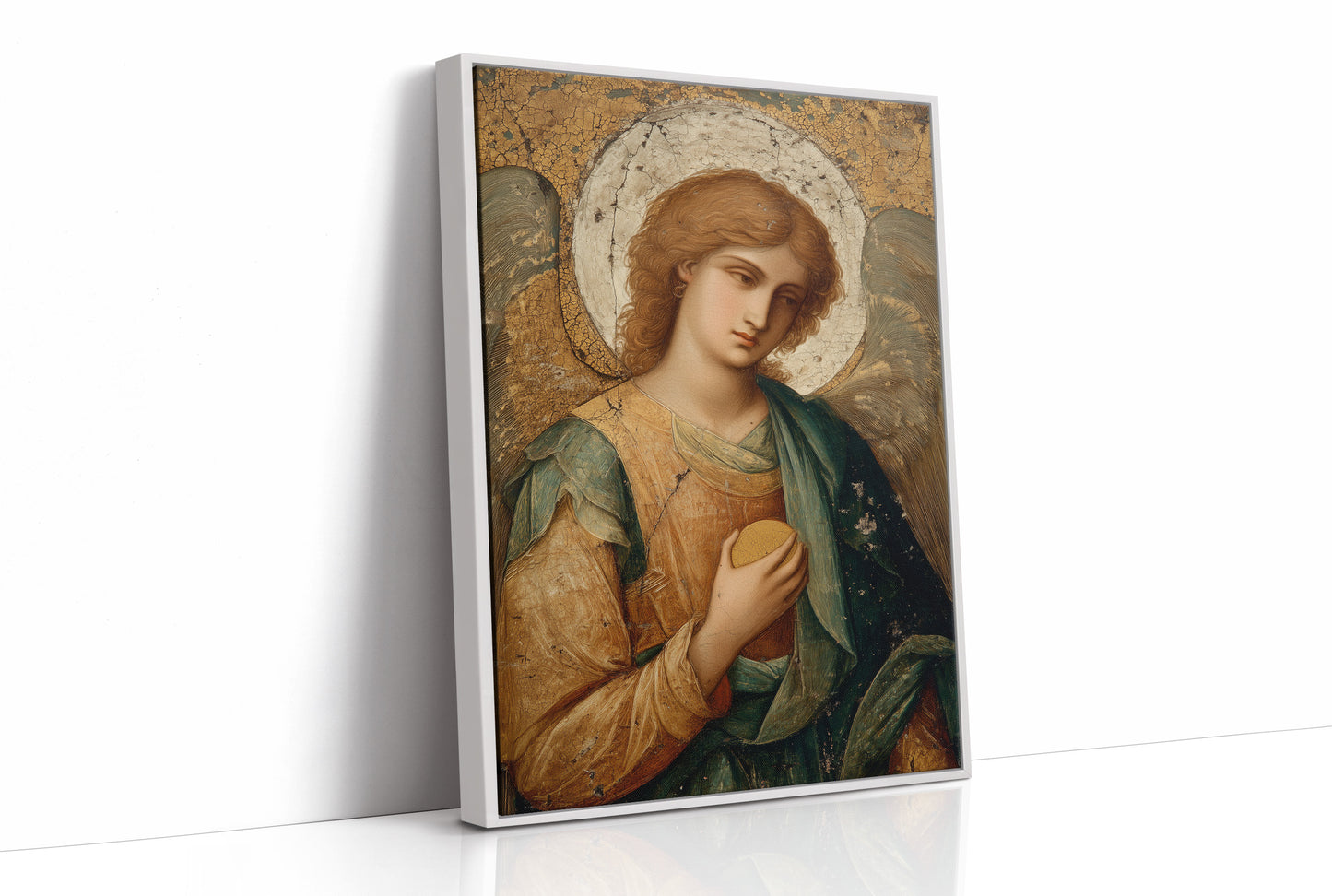 Gilded Faith On Rustic Table