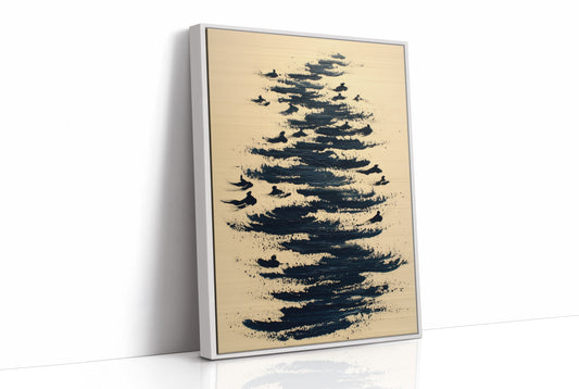 Birds Dance Through Inky Waves