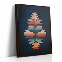 Geometric Totem in Midnight Blue