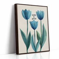 Blue Tulips Carry Simple Truth
