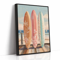 Coastal Boards Await Summer Waves