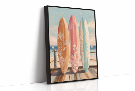 Coastal Boards Await Summer Waves