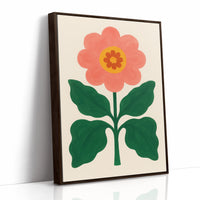 Sunny Bloom in Coral and Green