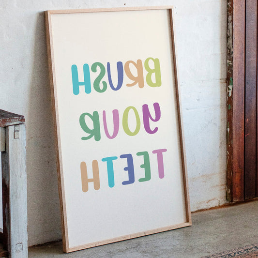 Pastel Letters Dance Like Spring Brush Your Teeth