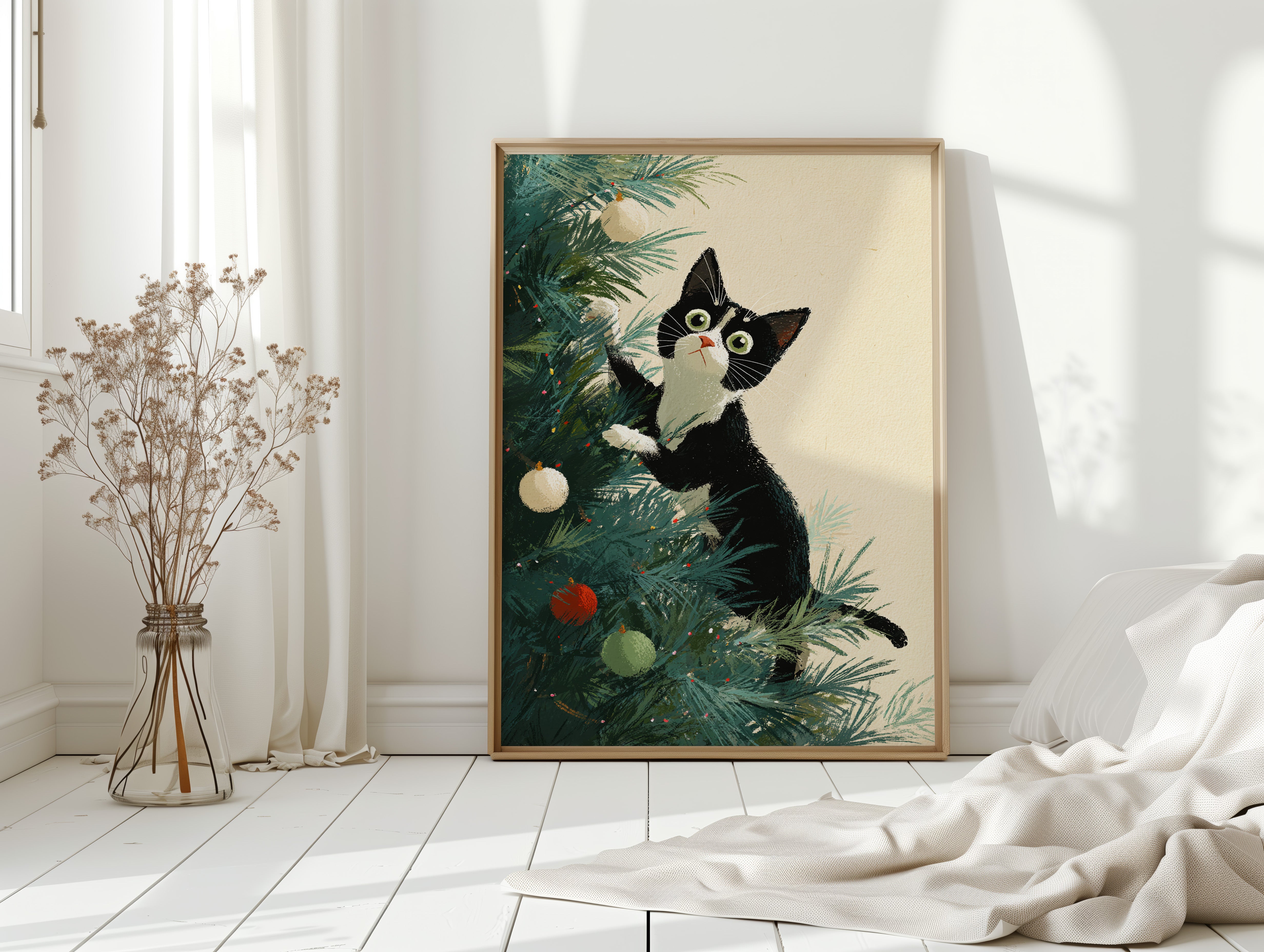 Curiosity Amongst Twinkling Lights