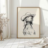 The Canine Cowboy Stands Tall