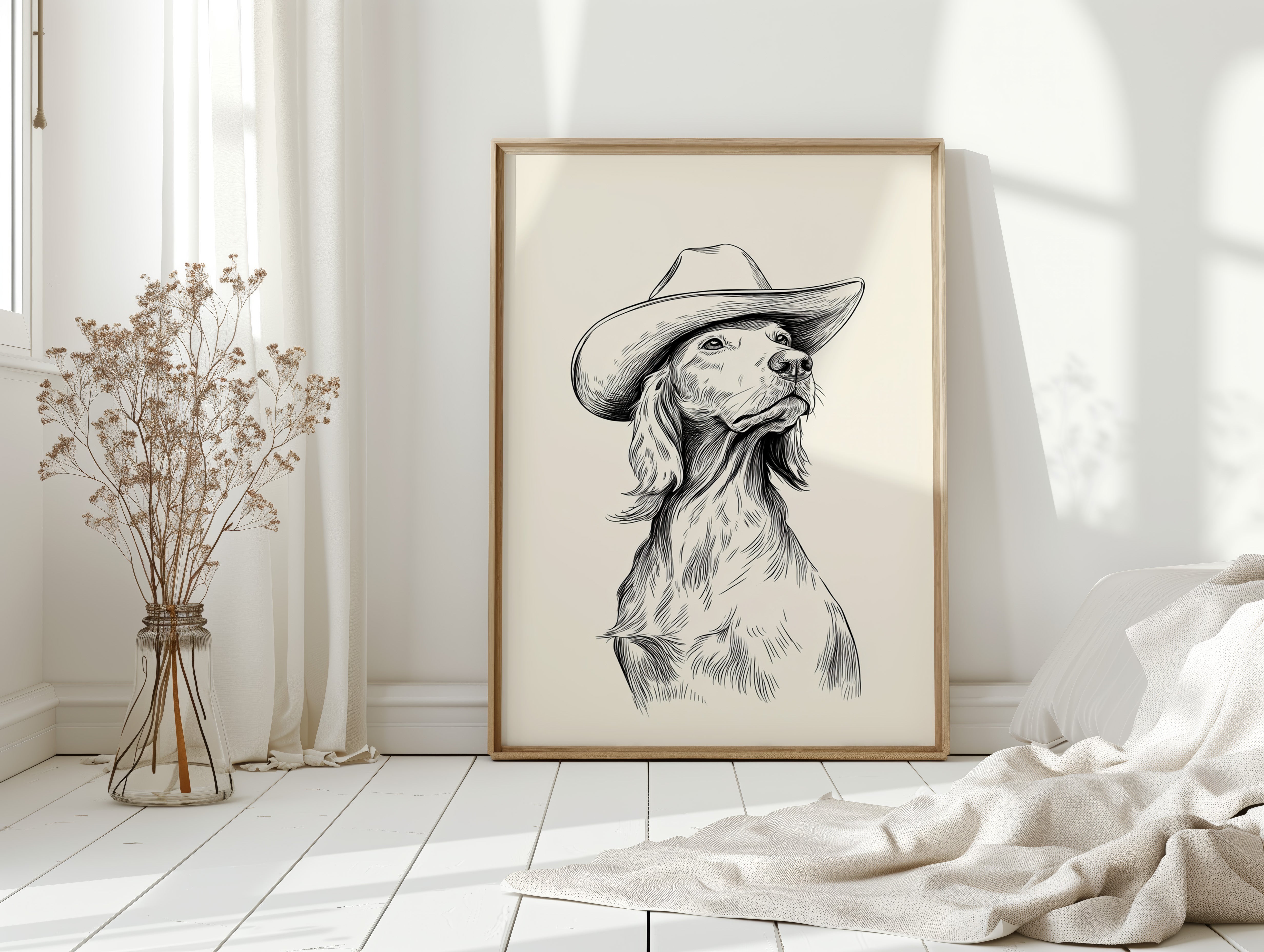 The Canine Cowboy Stands Tall