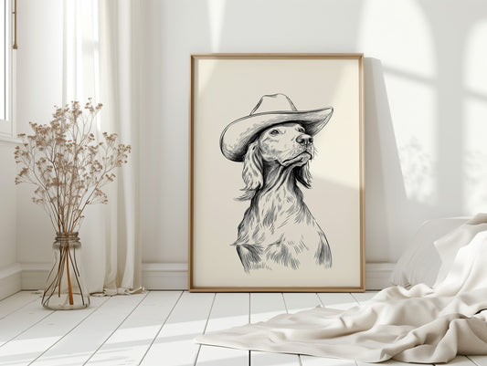 The Canine Cowboy Stands Tall