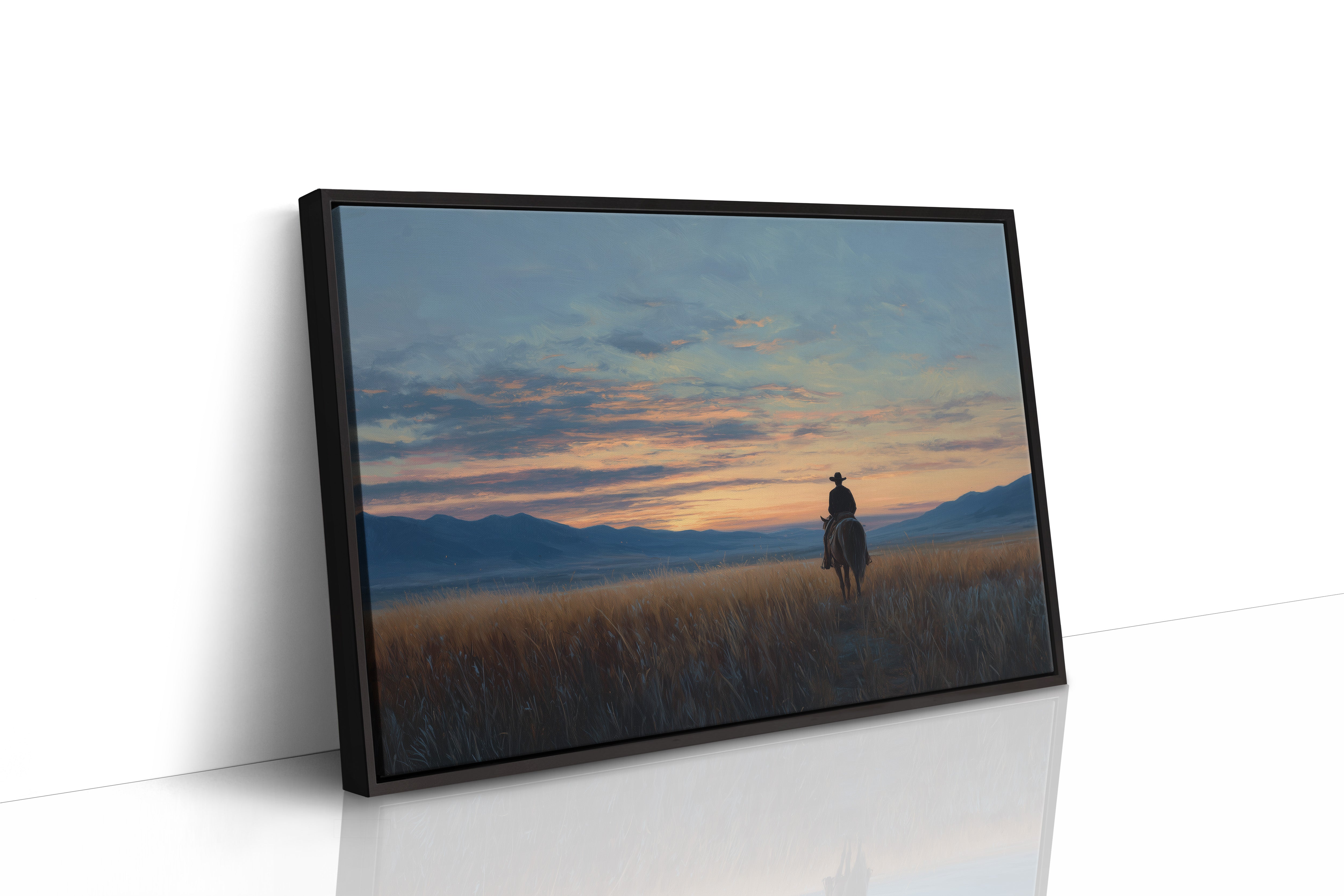 Twilight Journey Through Amber Prairie