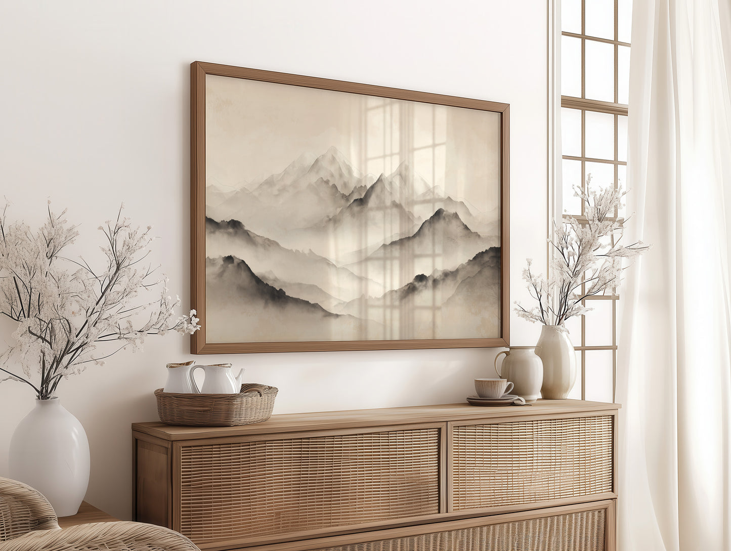 Mountains Rest In Morning Mist